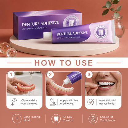 Denture Adhesive Cream – Long-Lasting Hold For Comfortable Wear