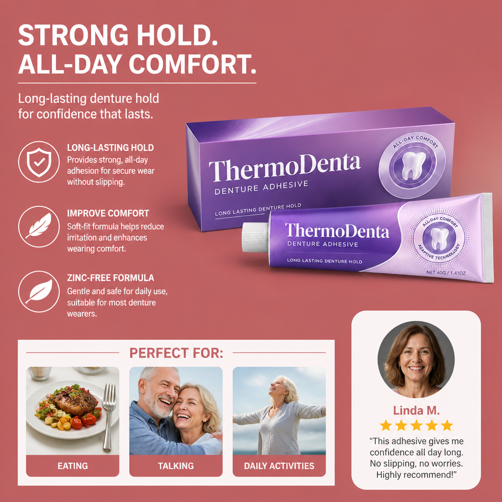 Denture Adhesive Cream – Long-Lasting Hold For Comfortable Wear
