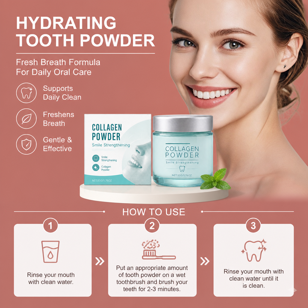 Hydrating Tooth Powder – Fresh Breath Formula For Daily Oral Care
