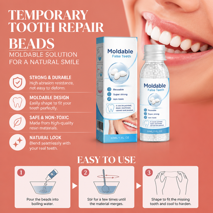 Temporary Tooth Repair Beads – Moldable Solution For A Natural Smile
