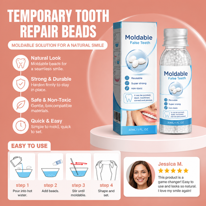 Temporary Tooth Repair Beads – Moldable Solution For A Natural Smile