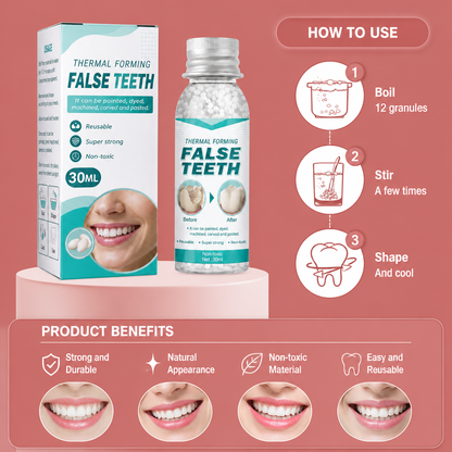 Temporary Tooth Repair Beads – Moldable Cosmetic Tooth Replacement