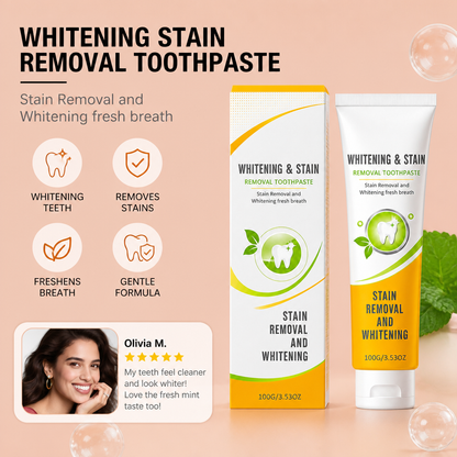 Whitening Toothpaste – Gentle Stain Removal for a Fresh Smile