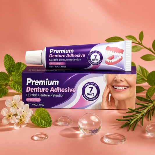 Premium Denture Adhesive – Strong Hold for Comfortable Denture Wear