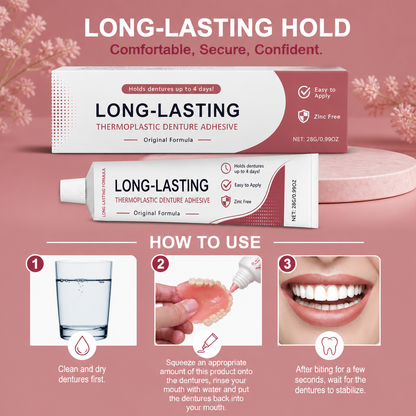 Denture Adhesive Cream – Comfortable Hold For Secure Daily Wear