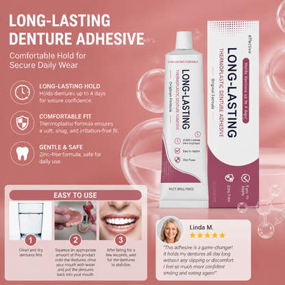 Denture Adhesive Cream – Comfortable Hold For Secure Daily Wear