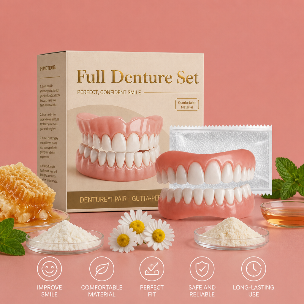 Natural Denture Set – Comfortable Fit For A Confident Smile
