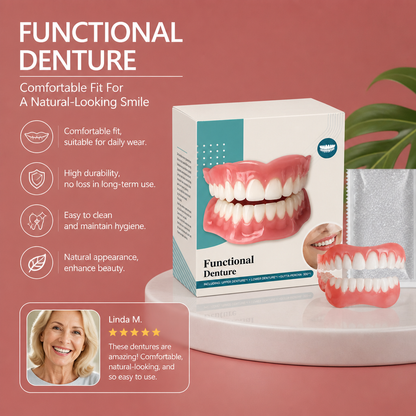 Functional Dentures – Comfortable Fit For A Natural-Looking Smile