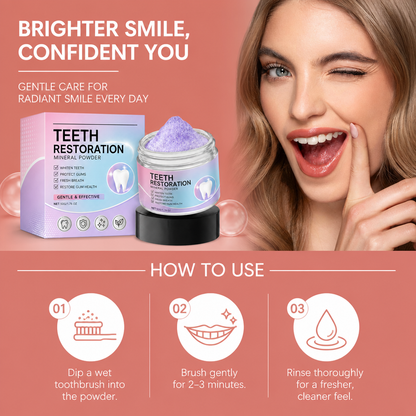 Mineral Teeth Whitening Powder – Gentle Daily Oral Care Formula