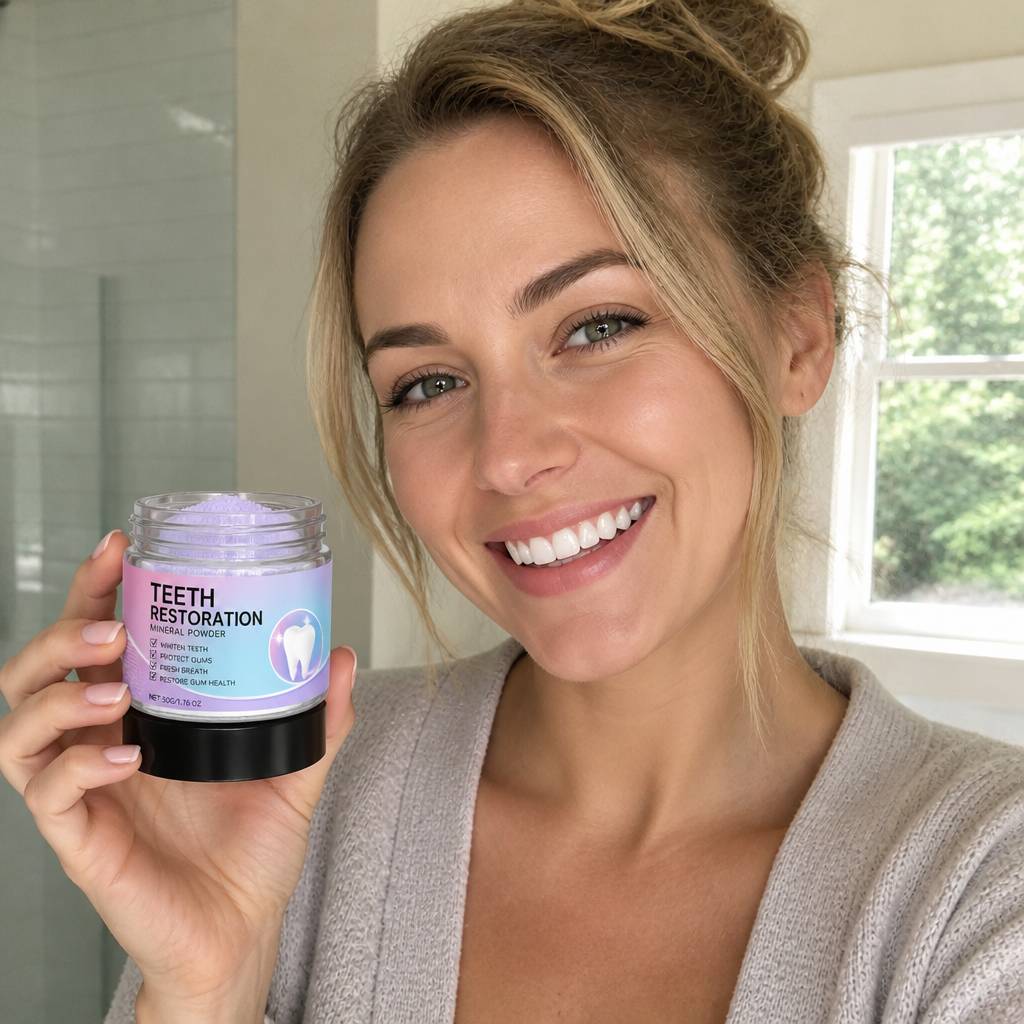 Mineral Teeth Whitening Powder – Gentle Daily Oral Care Formula