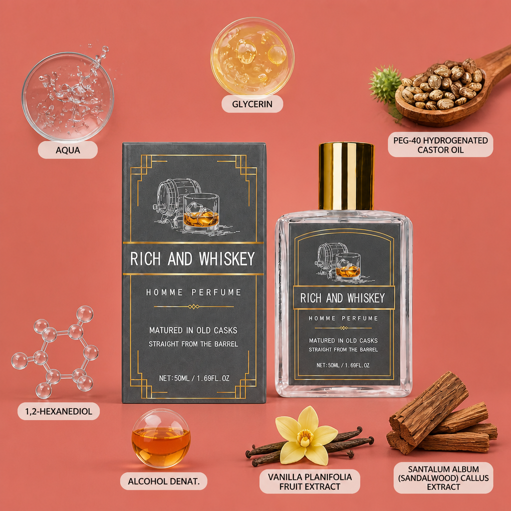 Rich Whiskey Homme Perfume – Warm Woody Fragrance With Lasting Elegance