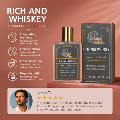 Rich Whiskey Homme Perfume – Warm Woody Fragrance With Lasting Elegance