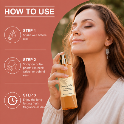 Coconut Vanilla Fragrance Mist – Fresh Floral Scent With Lasting Aroma
