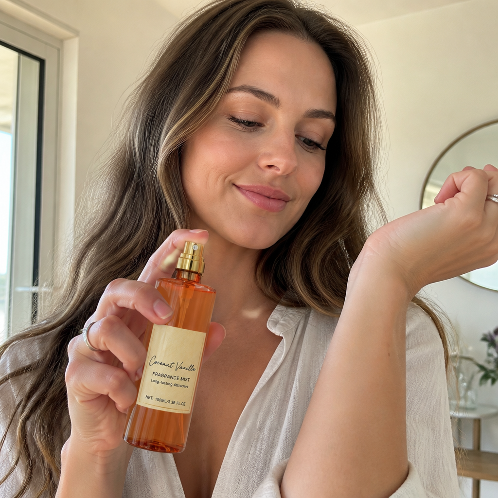 Coconut Vanilla Fragrance Mist – Fresh Floral Scent With Lasting Aroma