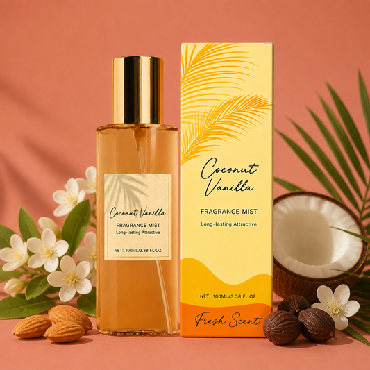 Coconut Vanilla Fragrance Mist – Fresh Floral Scent With Lasting Aroma