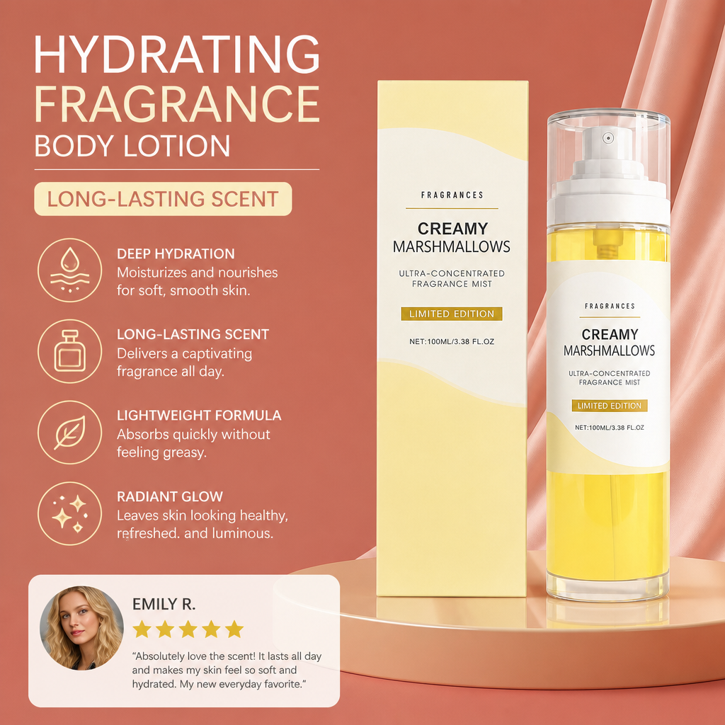 Hydrating Fragrance Body Lotion – Long-Lasting Scent & Soft Skin Feel