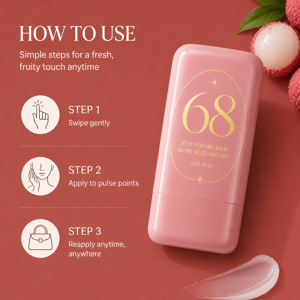 Lychee Solid Perfume Balm – Fresh Fruity Scent for On-the-Go Touch-Ups