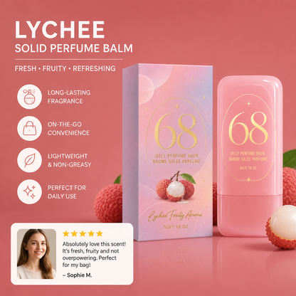 Lychee Solid Perfume Balm – Fresh Fruity Scent for On-the-Go Touch-Ups