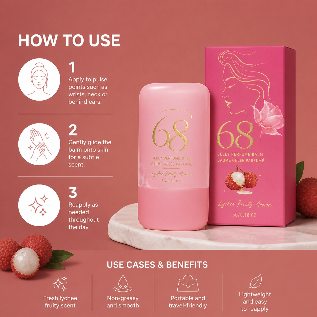 Lychee Solid Perfume Balm – Fresh Fruity Scent for On-the-Go Refreshing