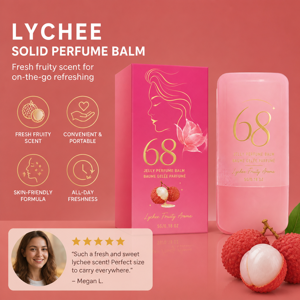 Lychee Solid Perfume Balm – Fresh Fruity Scent for On-the-Go Refreshing
