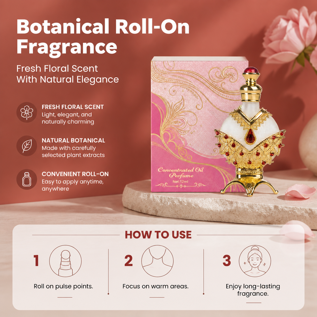 Botanical Roll-On Fragrance – Fresh Floral Scent With Natural Elegance