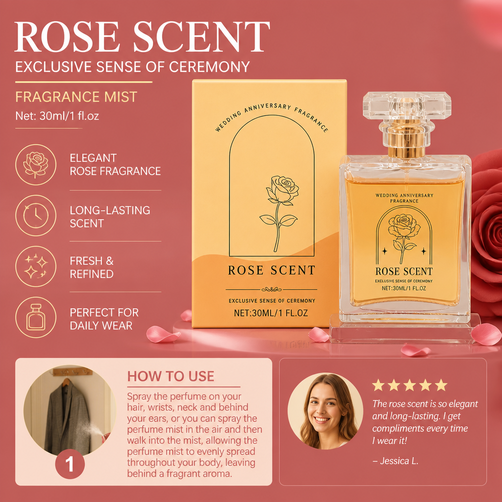 Rose Essence Fragrance Mist – Long-Lasting Floral Scent With Elegant Touch