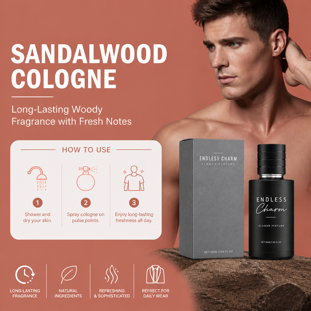 Sandalwood Cologne – Long-Lasting Woody Fragrance With Fresh Notes
