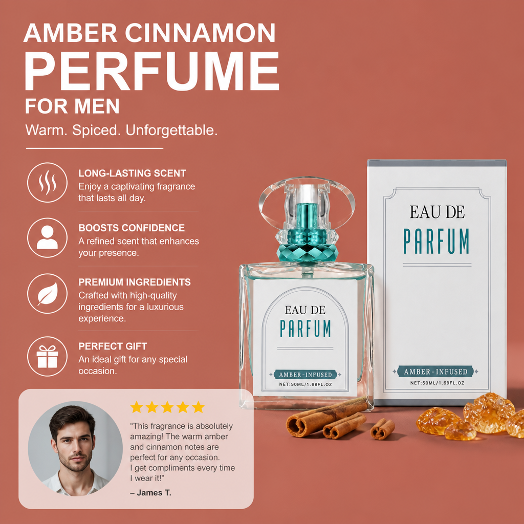 Amber Cinnamon Perfume – Warm Spiced Fragrance With Elegant Notes
