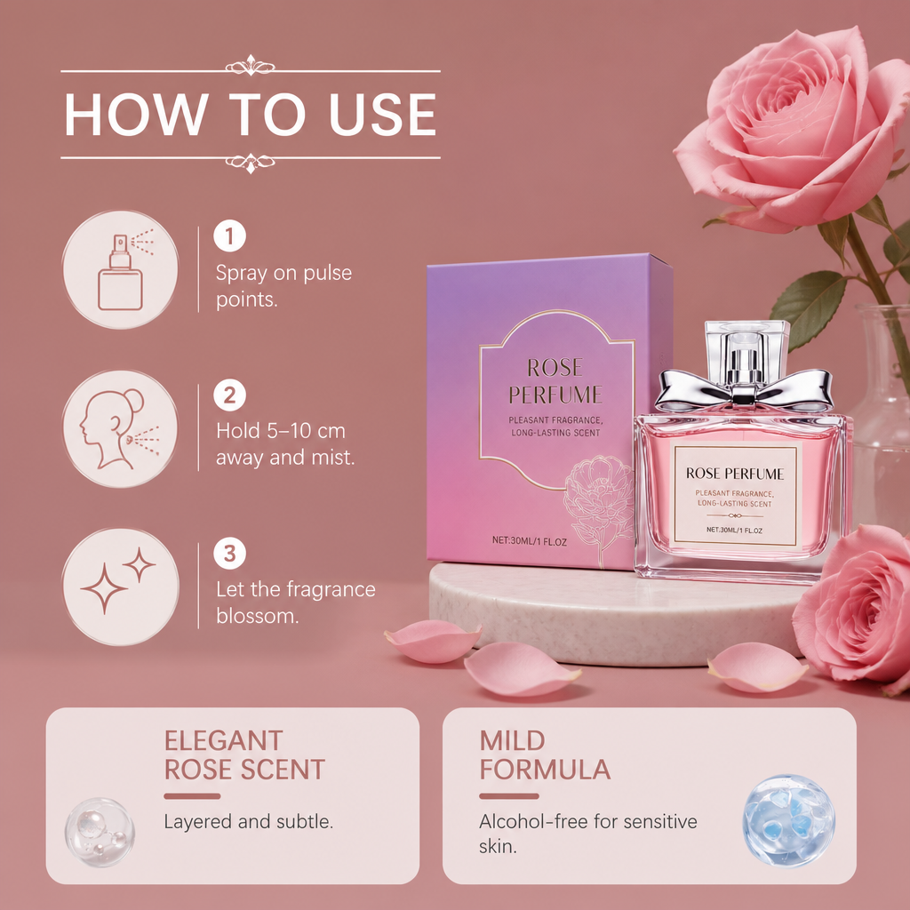 Rose Perfume Mist – Soft Floral Fragrance With Elegant Scent Notes