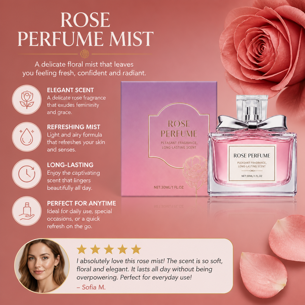 Rose Perfume Mist – Soft Floral Fragrance With Elegant Scent Notes
