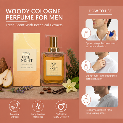 Woody Cologne Perfume – Fresh Scent With Botanical Extracts