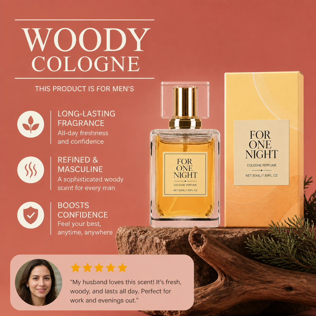 Woody Cologne Perfume – Fresh Scent With Botanical Extracts