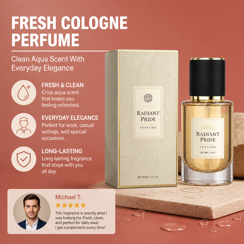 Fresh Cologne Perfume – Clean Aqua Scent With Everyday Elegance