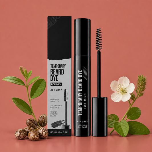 Instant Beard & Eyebrow Color Enhancing Gel – Natural Looking Dark Finish
