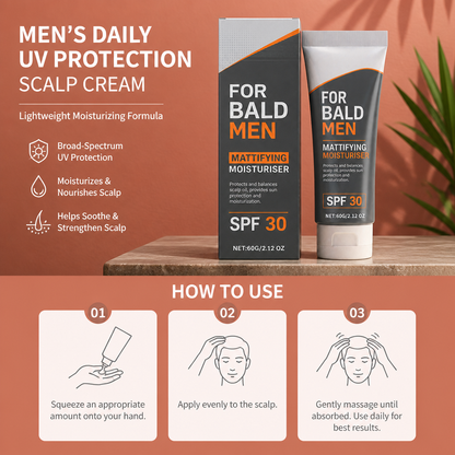Men's Daily UV Protection Scalp Cream – Lightweight Moisturizing Formula