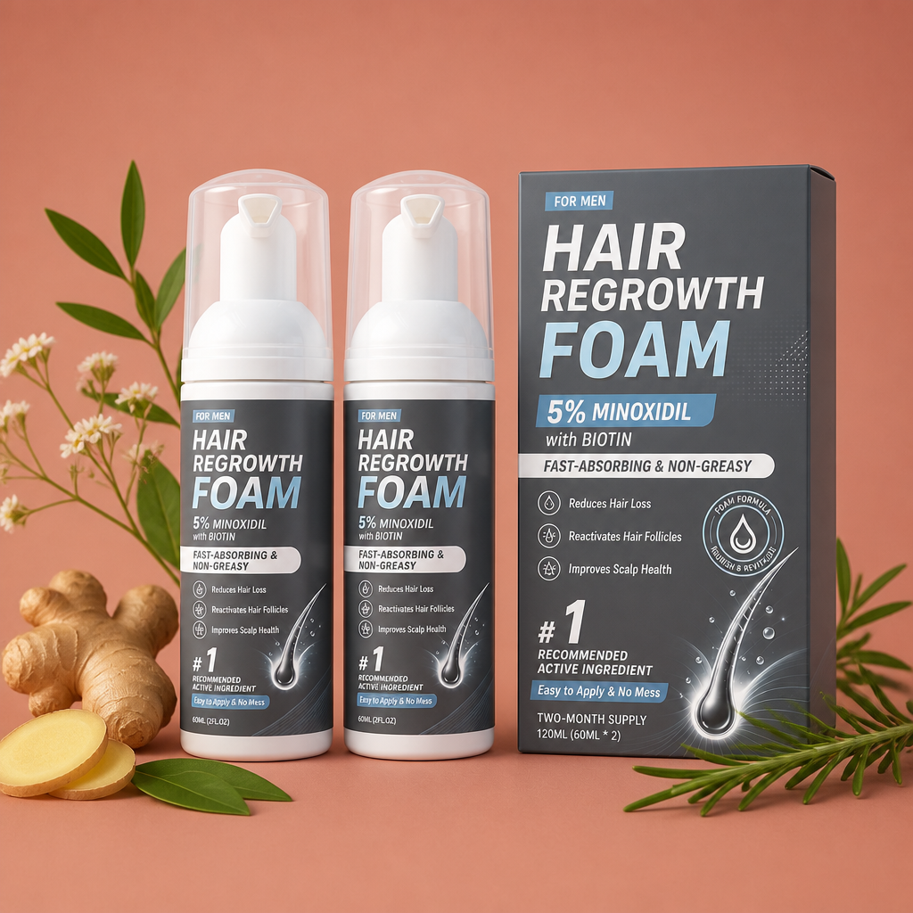 Hair Regrowth Foam – Lightweight Formula For Fuller-Looking Hair