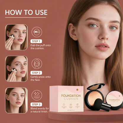 Color-Adapting Cushion Foundation – Smooth Natural Coverage Finish