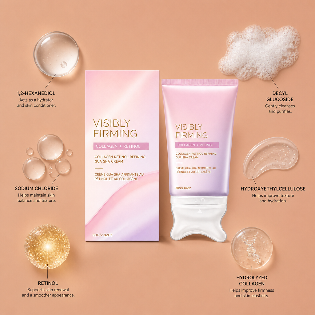 Collagen Retinol Gua Sha Cream – Firming Moisture For Smooth-Looking Skin