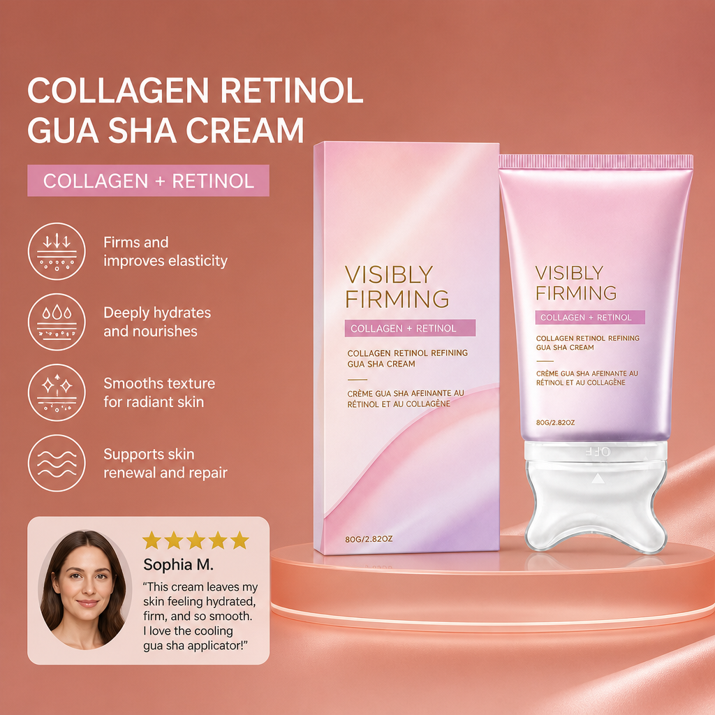 Collagen Retinol Gua Sha Cream – Firming Moisture For Smooth-Looking Skin