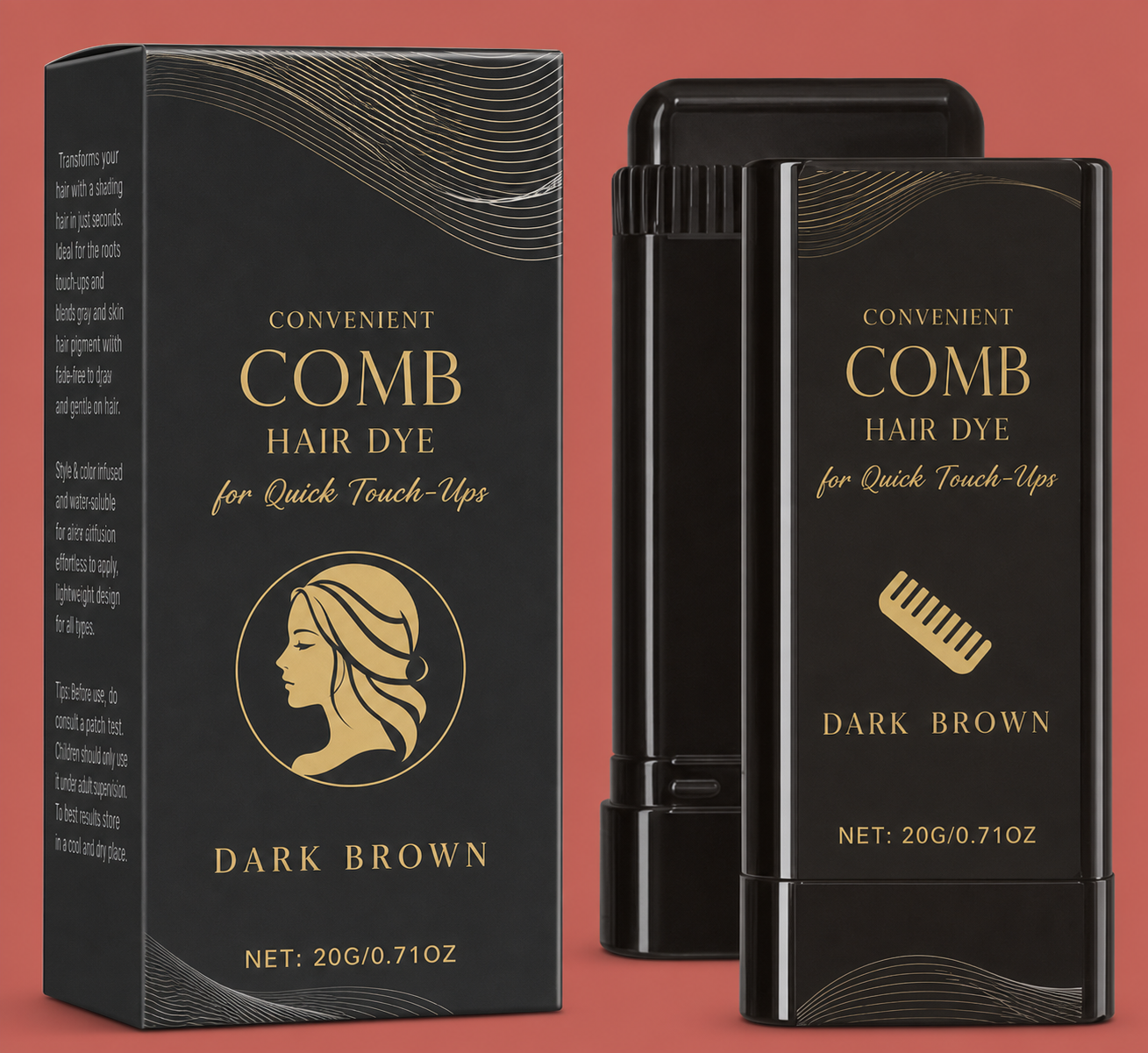 Instant Hair Root Touch-Up Dye Stick – Easy Gray Coverage And Color Refresh