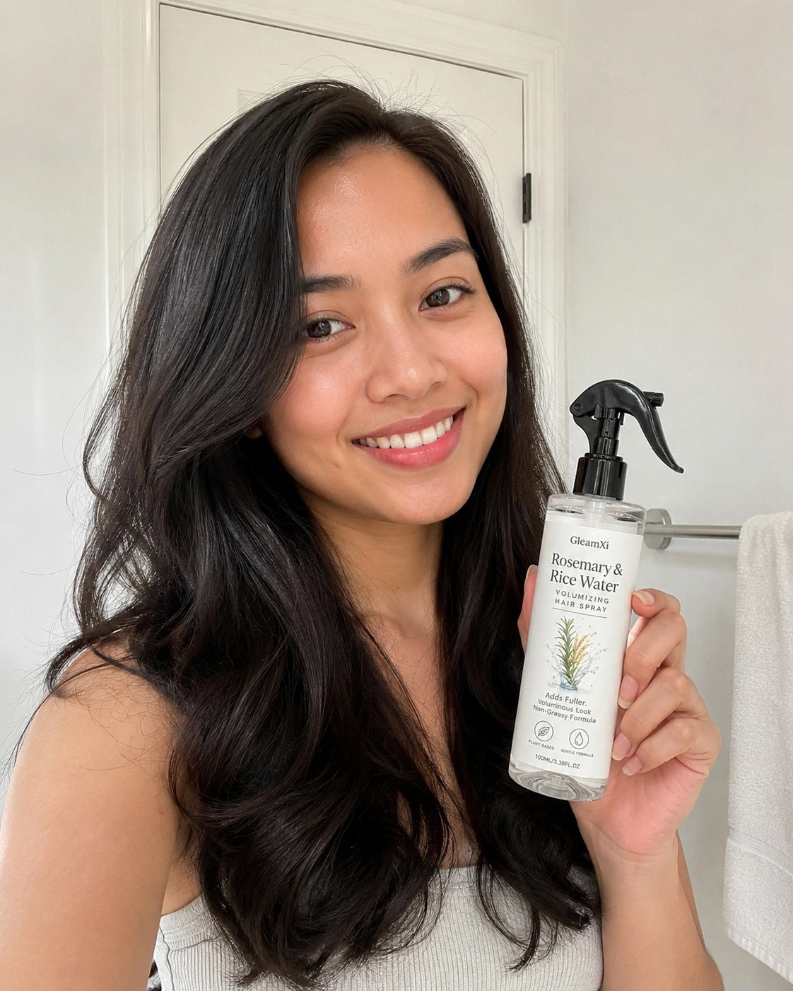 Beauty Britain customer using the featured product