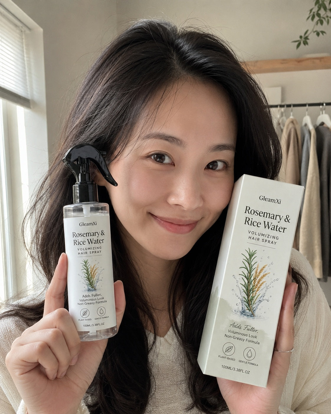 Beauty Britain customer using the featured product