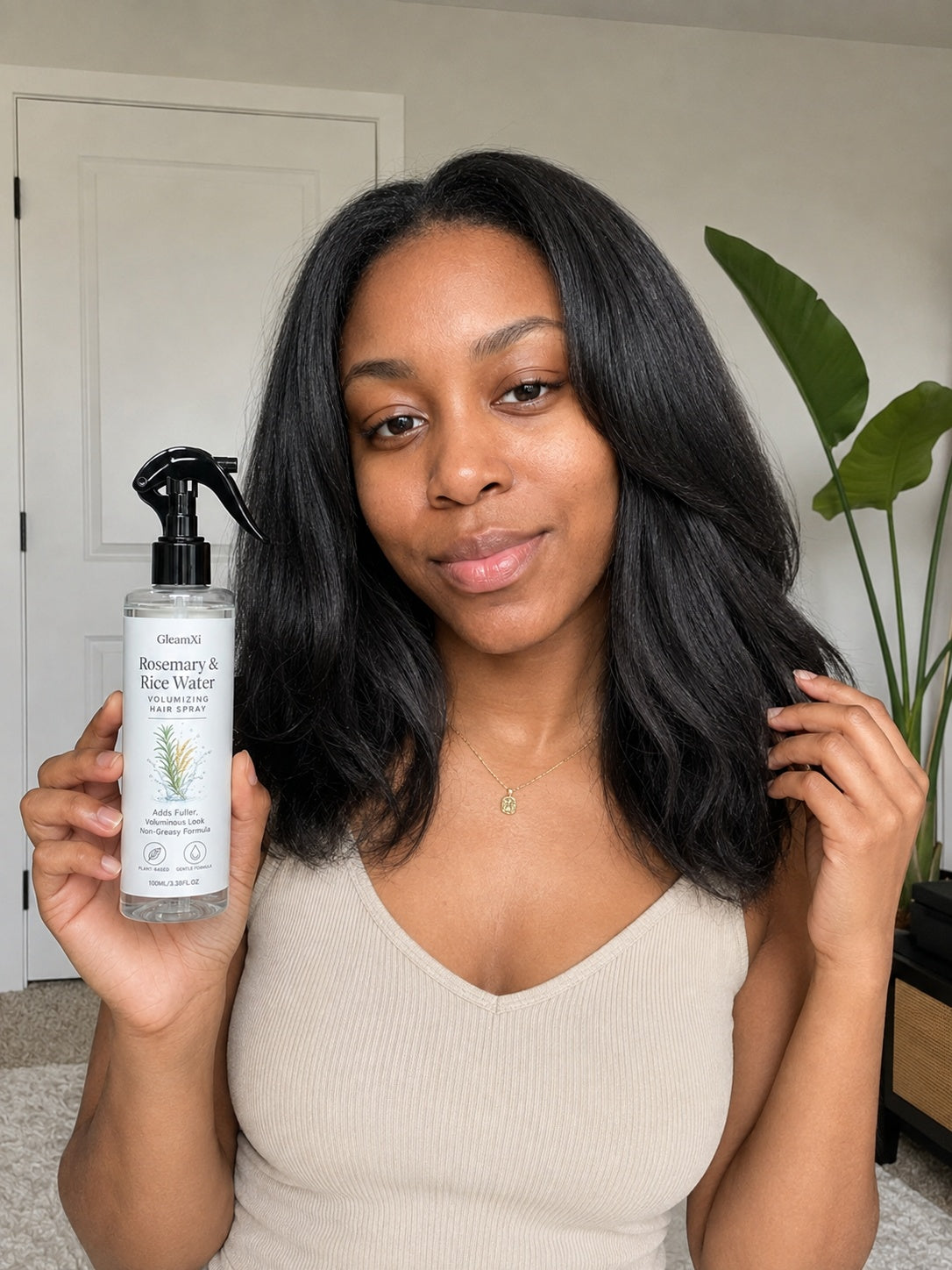 Beauty Britain customer using the featured product