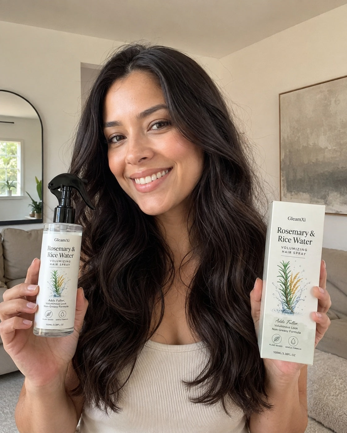 Beauty Britain customer using the featured product