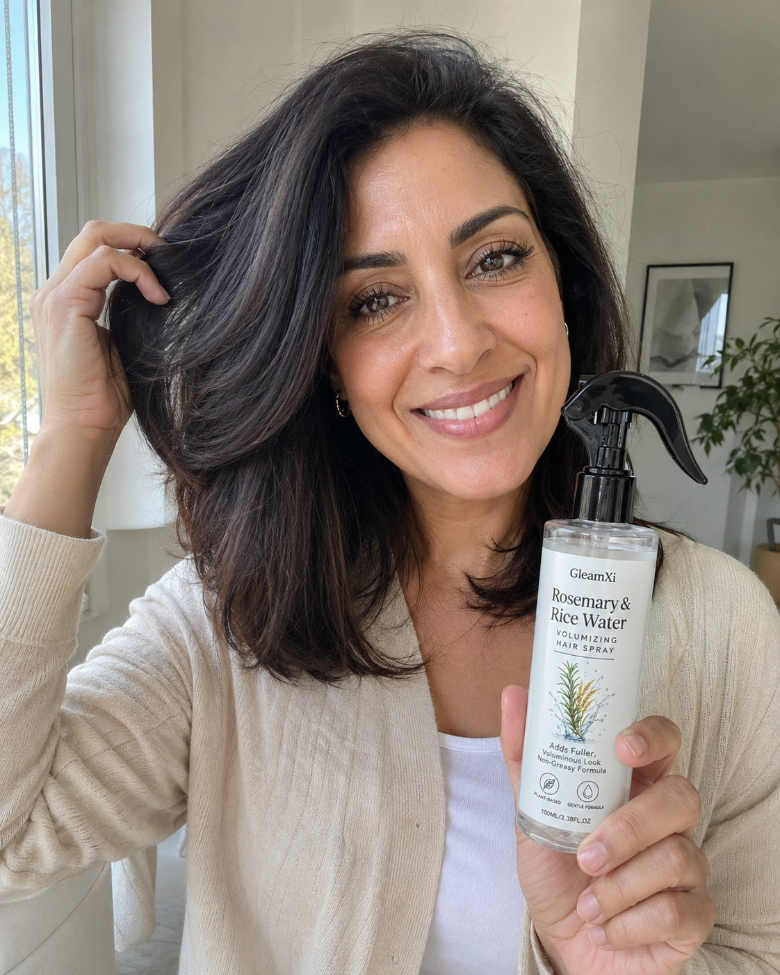 Beauty Britain customer using the featured product
