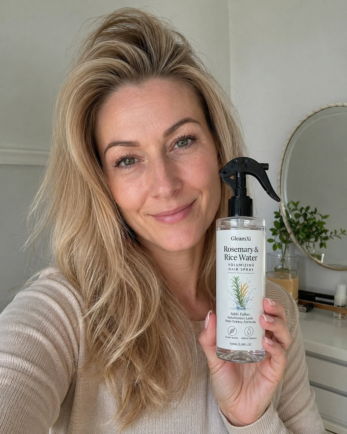 Beauty Britain customer using the featured product