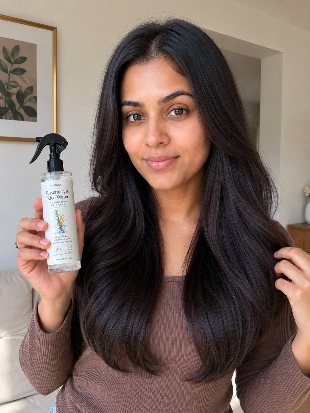 Beauty Britain customer using the featured product