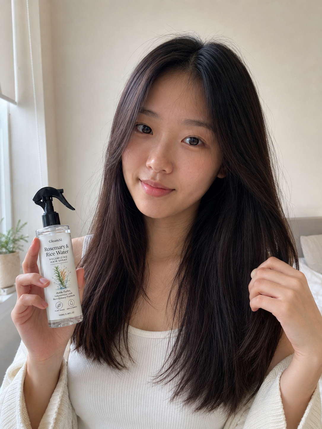 Beauty Britain customer using the featured product