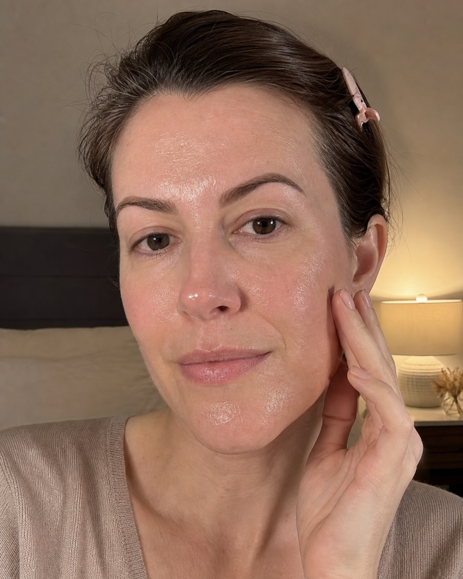 Beauty Britain customer using Korean Collagen Night Wrapping Mask