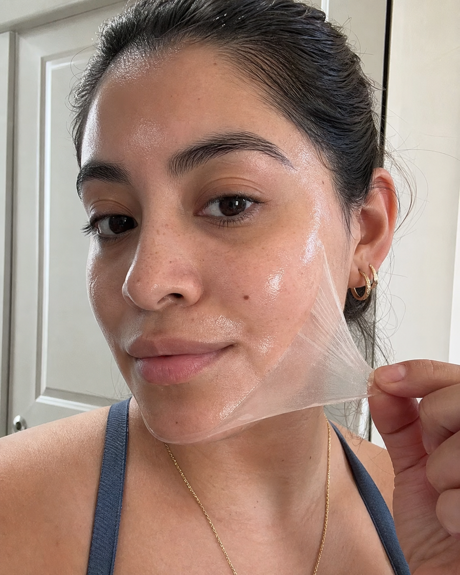 Beauty Britain customer using Korean Collagen Night Wrapping Mask